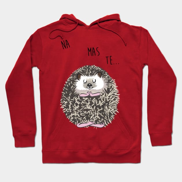 Namaste hedgehog Hoodie by huebucket